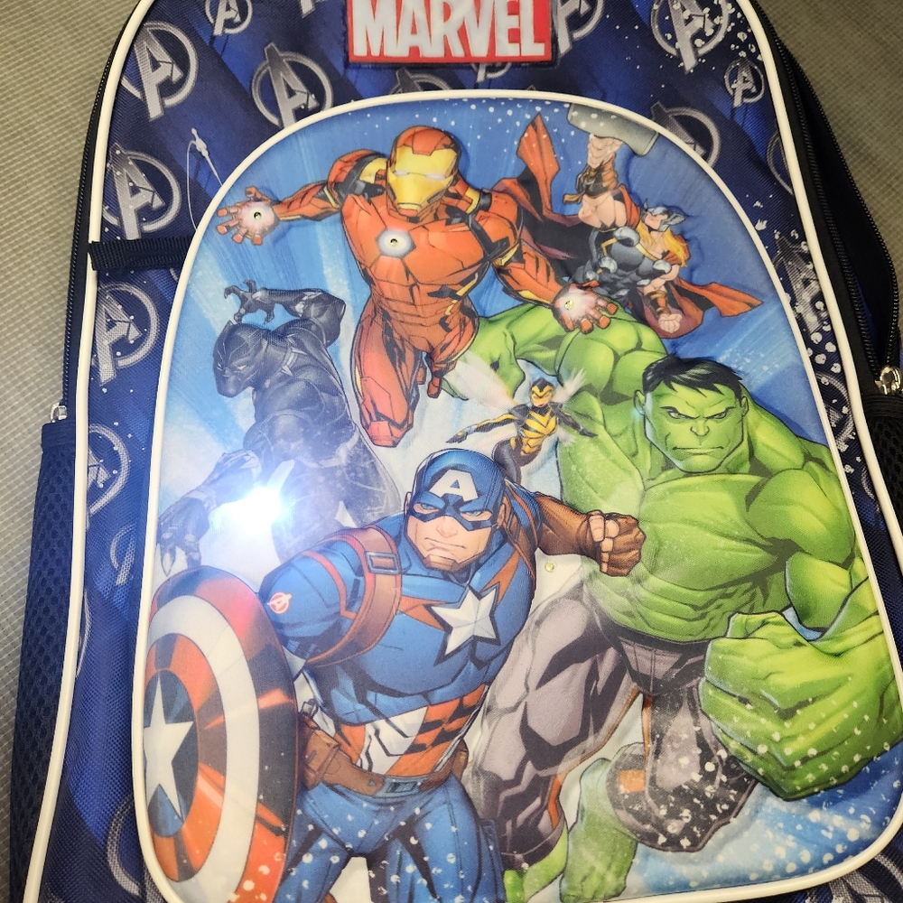 Avengers Kids Backpack - Blue/Green - Picture 8 of 12